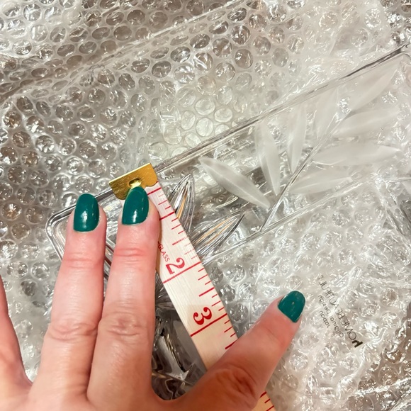 HOME BEAUTIFUL ORIGINAL DESIGNS JAPANESE CRYSTAL GLASS SQUARE FRAME LIKE NEW - Picture 8 of 8